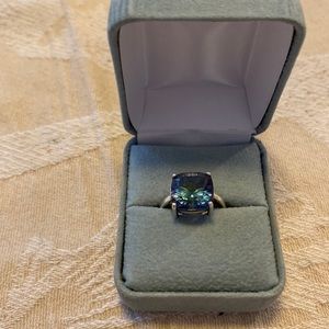 Mystic topaz ring